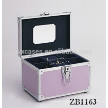 New arrival aluminum jewellery box with a removable tray inside